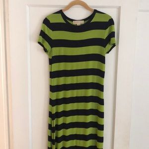Michal Kors Stripe Maxi Dress